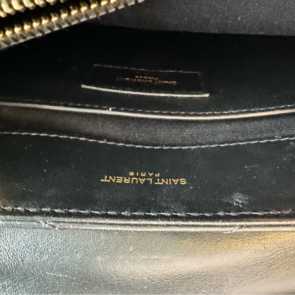 Saint Laurent's YSL LouLou Noir Black Quilted Italian Calf Skin Leather Brass - Picture 11 of 15